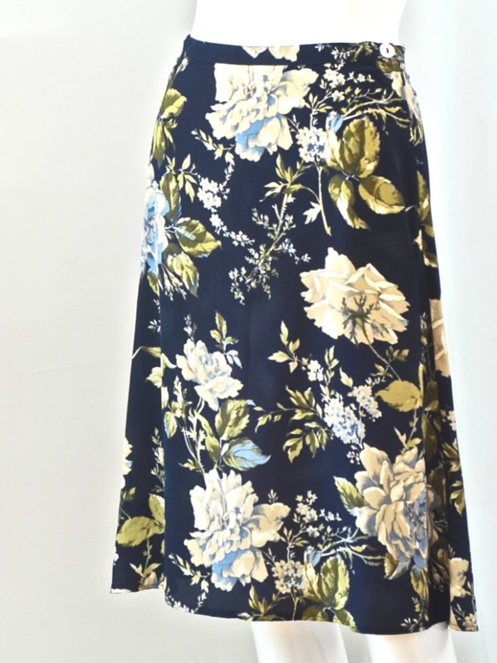 Rodier Lightweight A-Line Floral Themed Skirt - Italy